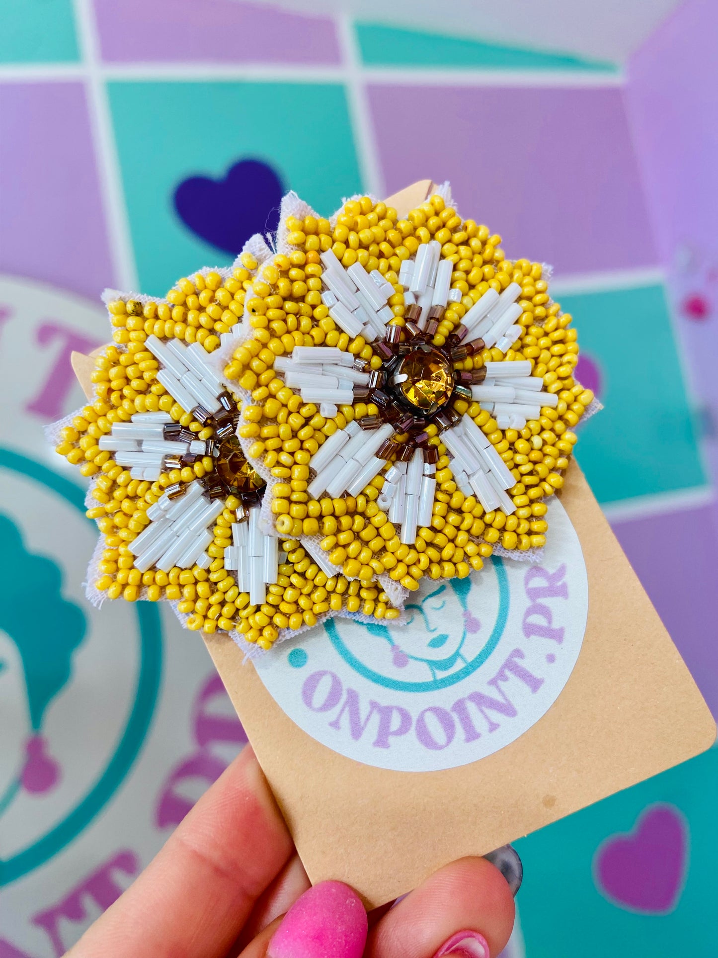 ARETES FLOR AMARILLA 🌼
