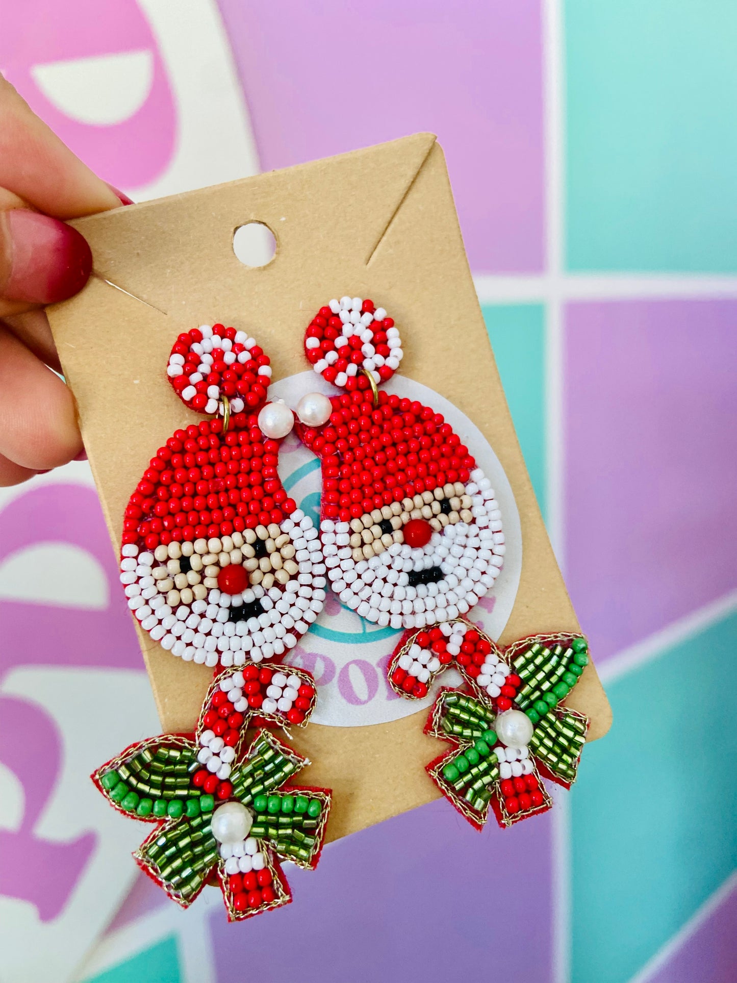 ARETES SANTA CANE 🍬