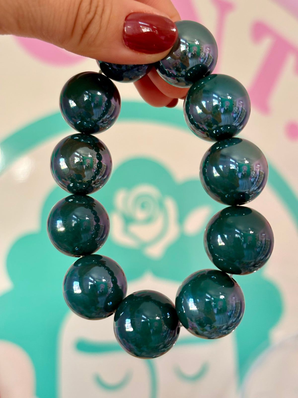 PULSERA MINI BUBBLE ESMERALDA