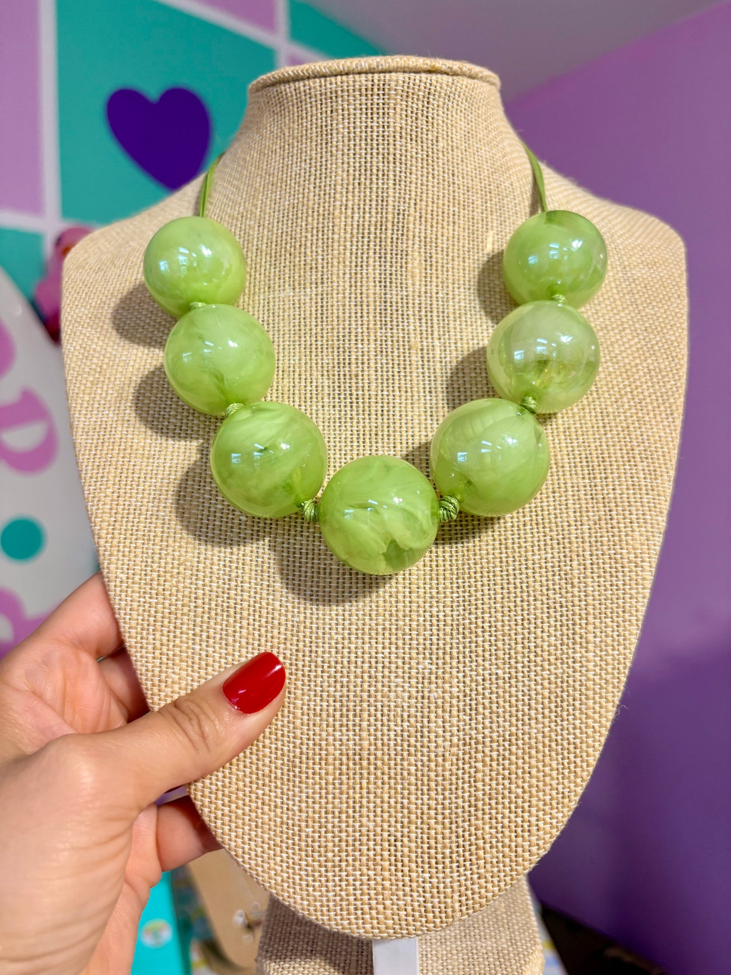 COLLAR AJUSTABLE VERDE BUBBLES 🫧
