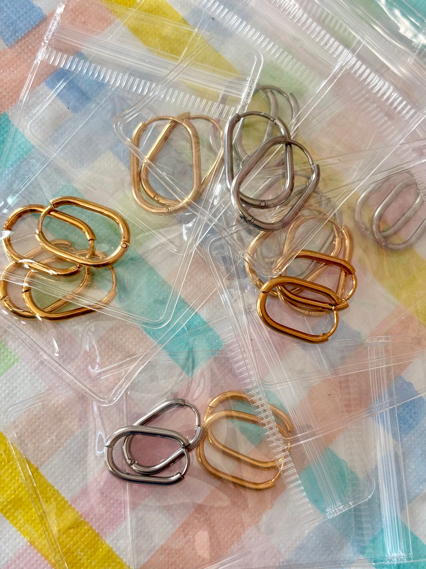 RANDOM SIZE : HOOPS STAINLESS STEEL