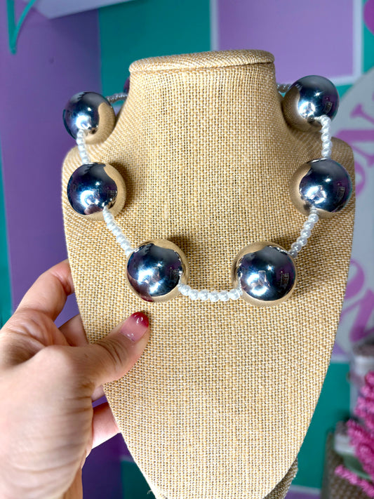 COLLAR BUBBLES SILVER