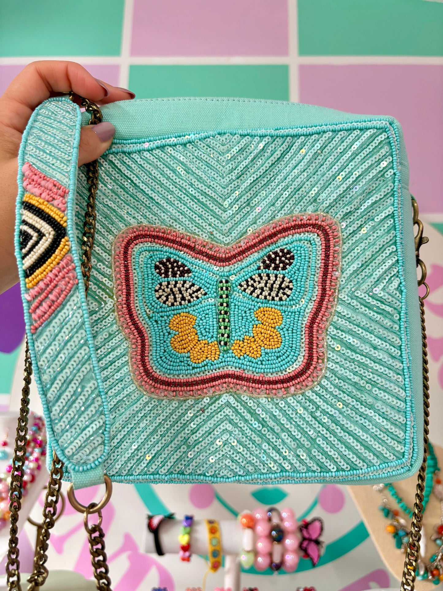 CARTERA MARIPOSA 🦋 BLUE