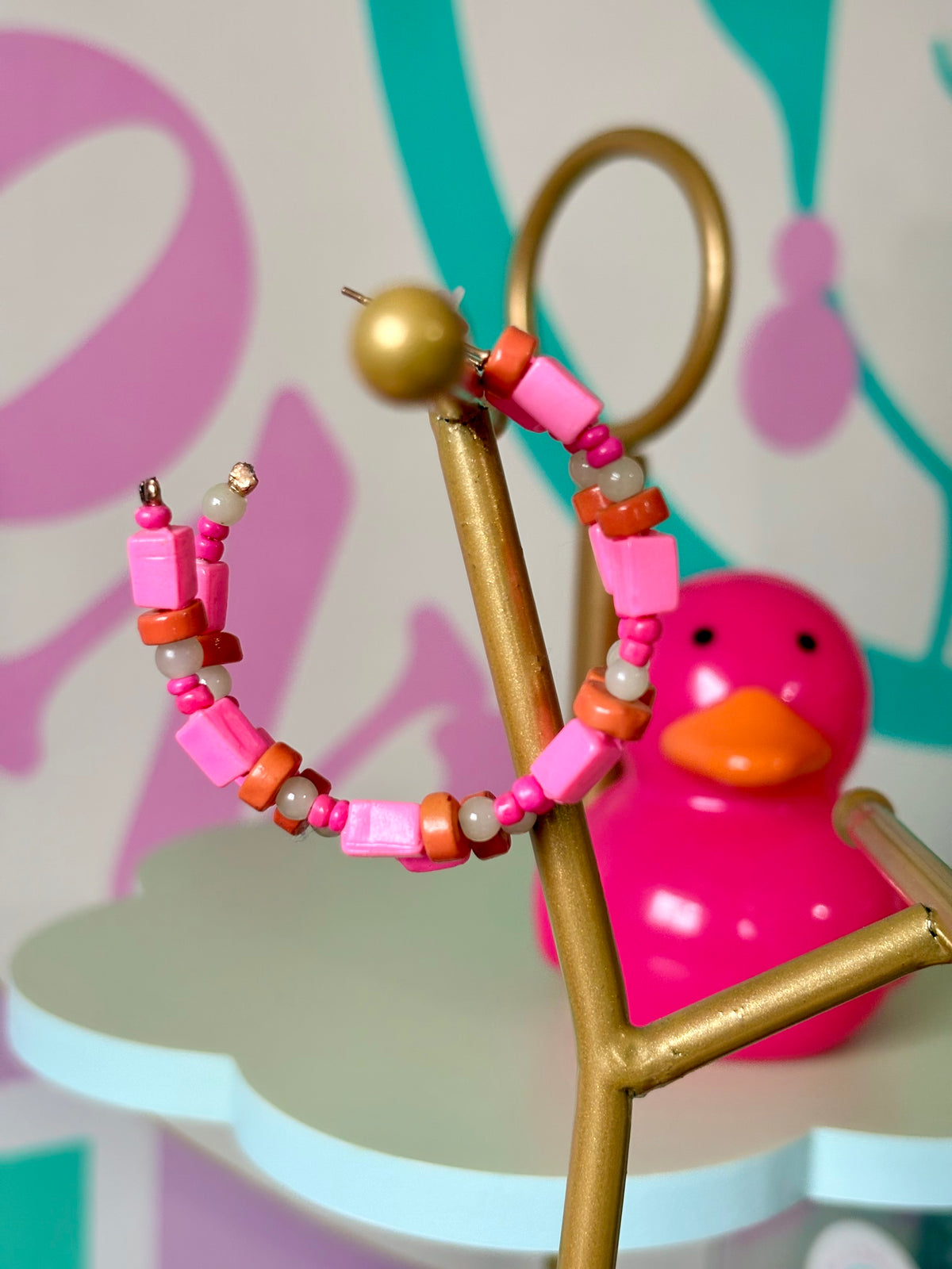 HOOPS PINK / ORANGE