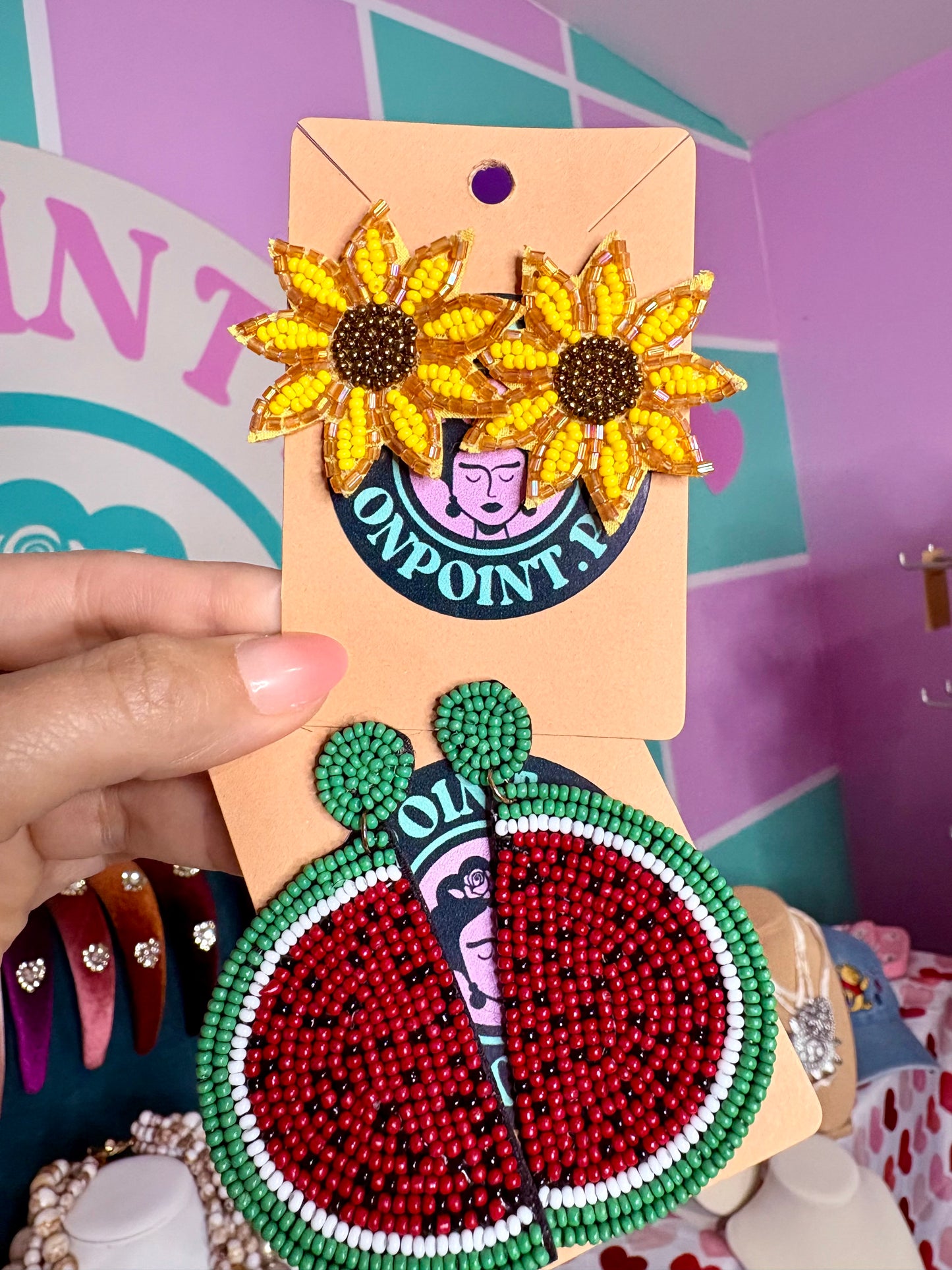 ARETES EN BEADS 🇮🇳