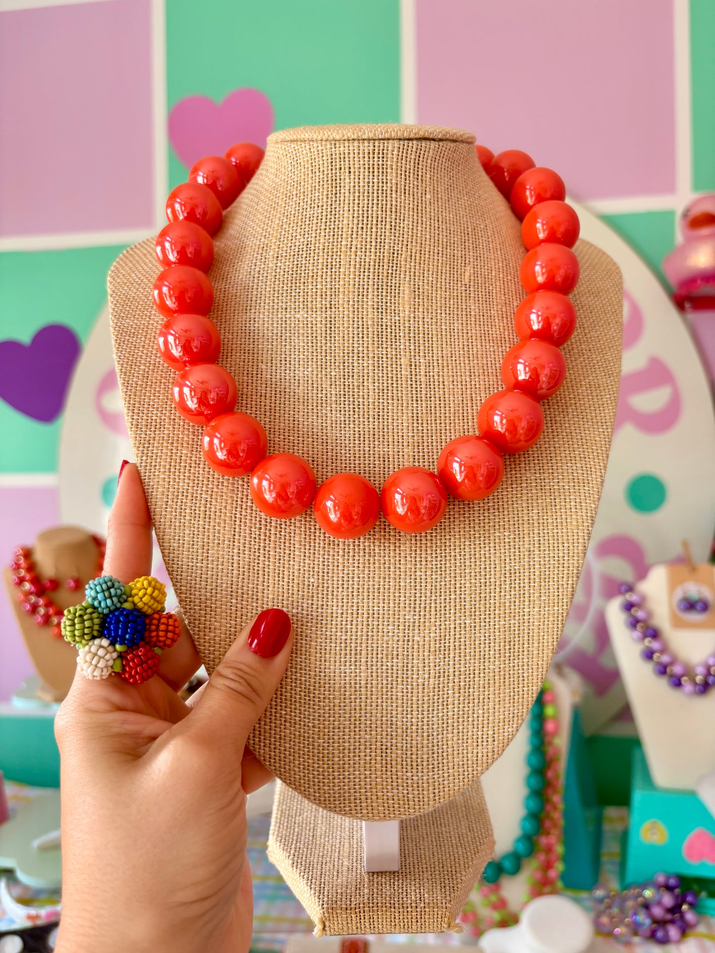 COLLAR ORANGE BUBBLEGUM