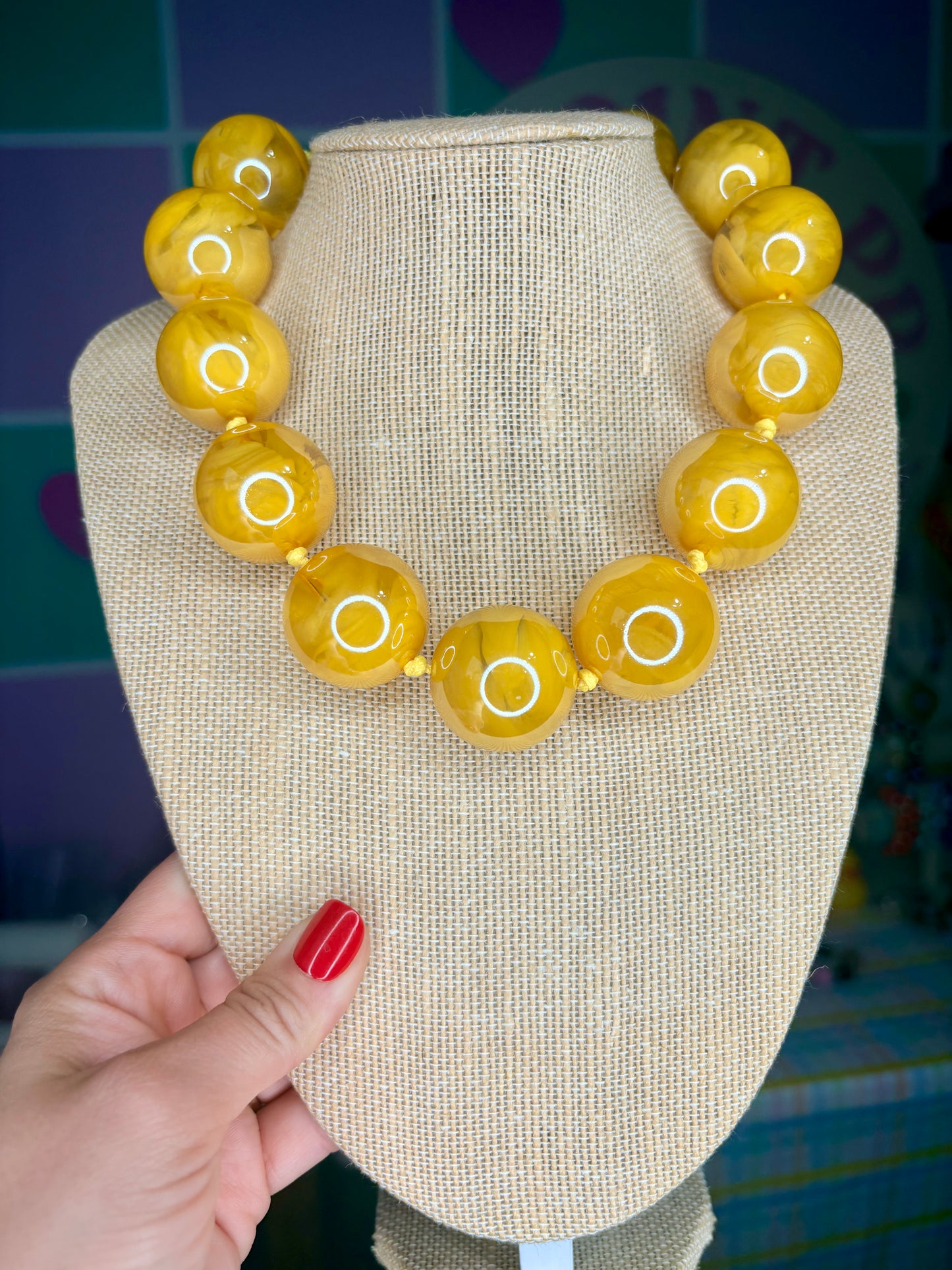 COLLAR BUBBLES AMARILLO