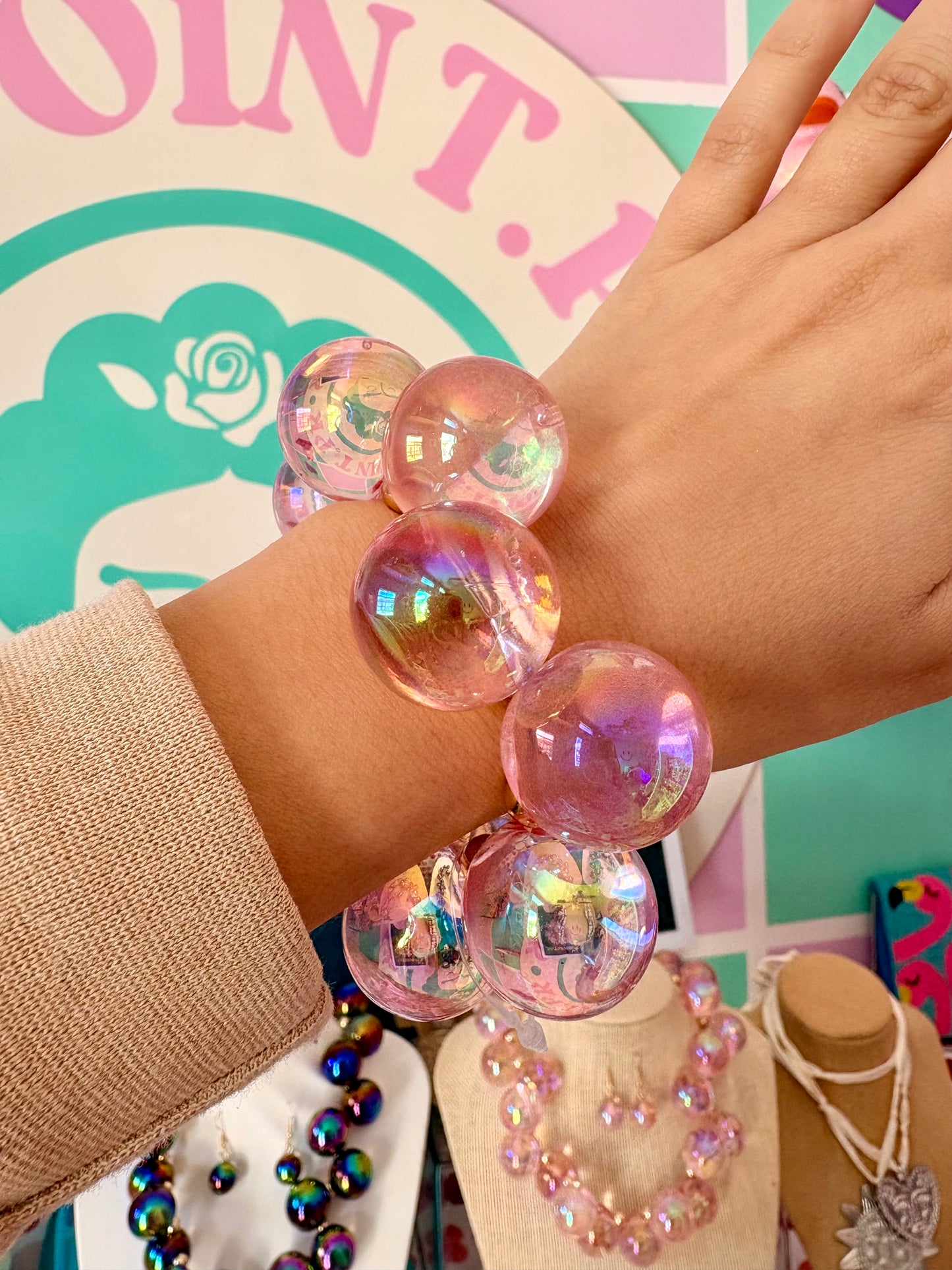 PULSERA BUBBLES LIGHT PINK
