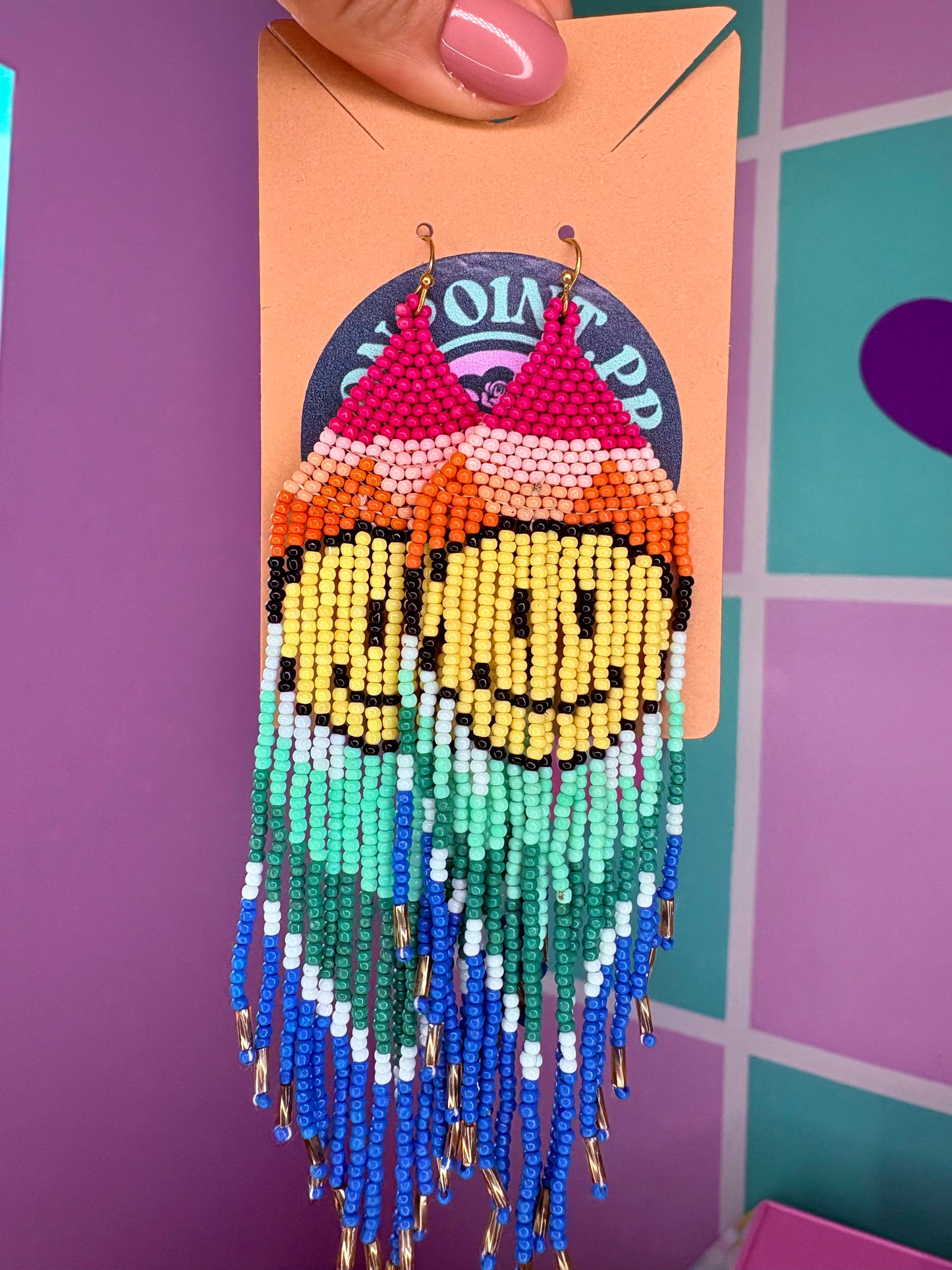 ARETES BOHO HAPPY FACES