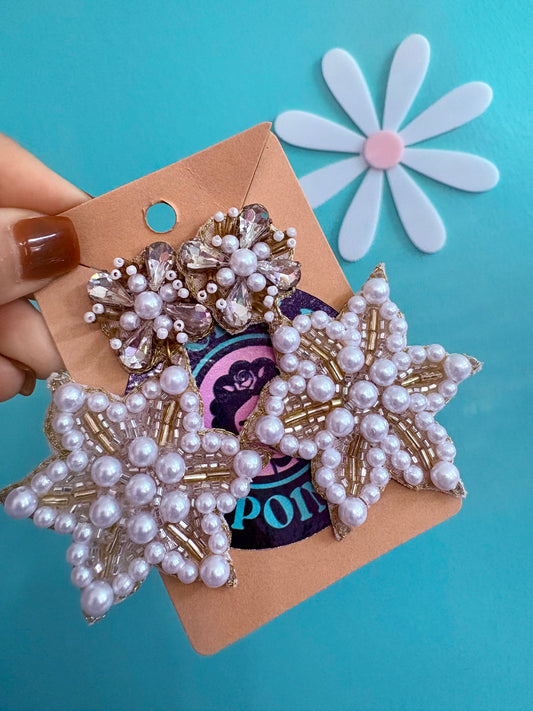 ARETES ESTRELLA PERLAS