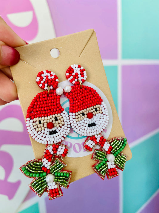 ARETES SANTA CANE 🍬
