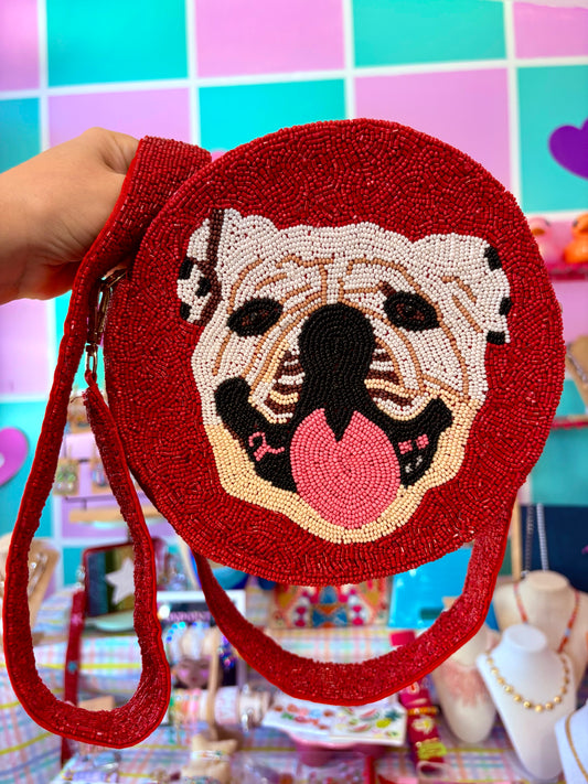CARTERA DE PERRITO CROSSBODY CON CORREA EN BEADS 🇮🇳