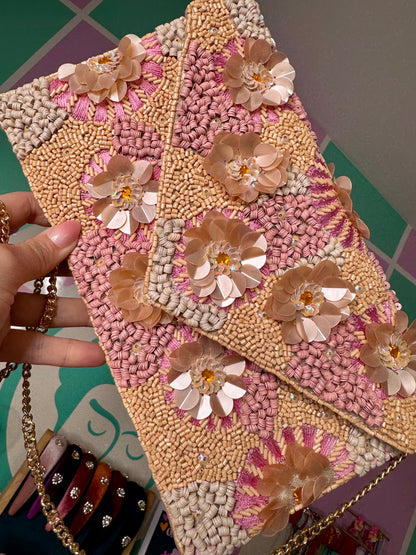 CARTERA EN BEADS CONFECCIONADA EN INDIA 🇮🇳