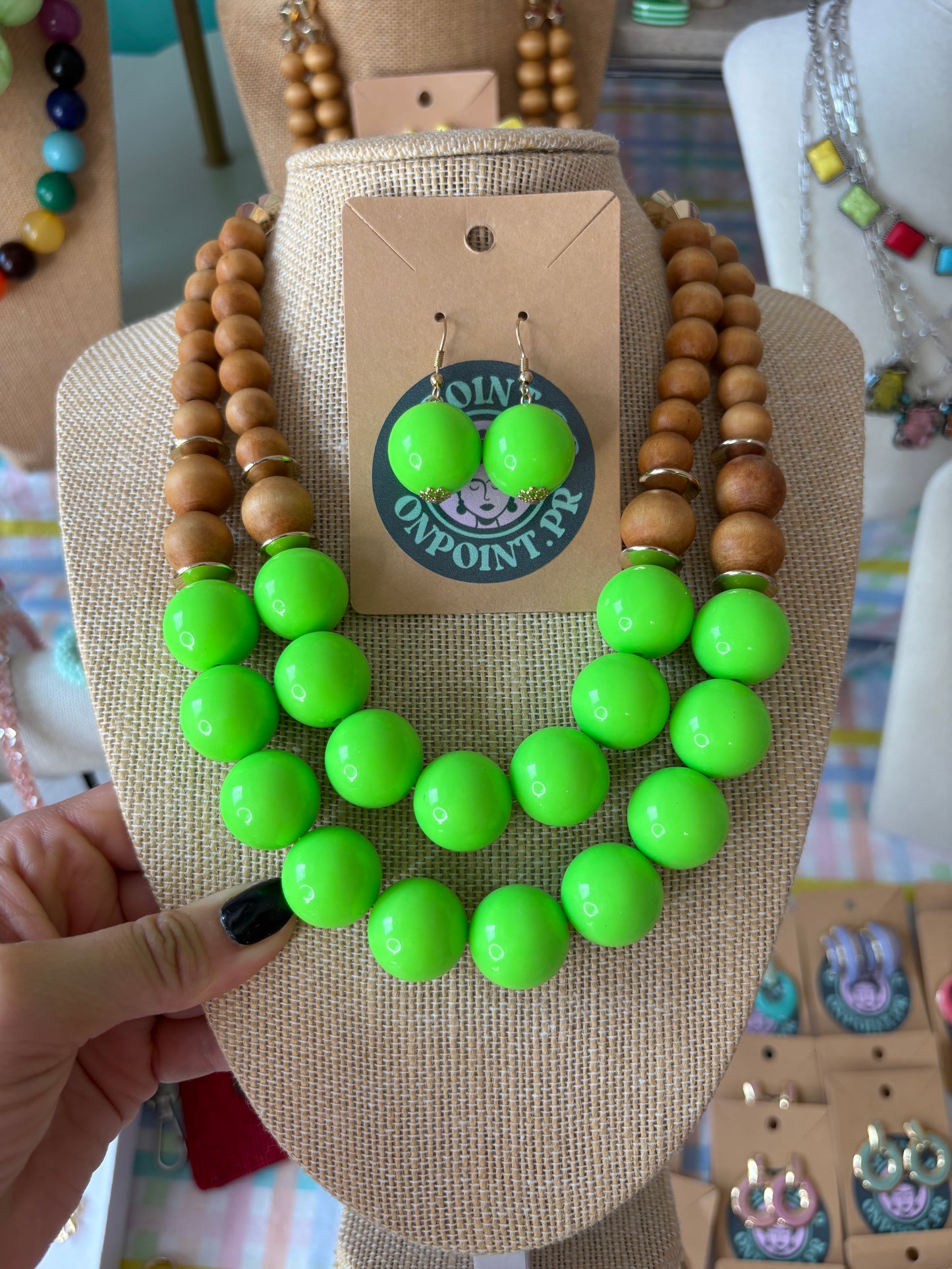 SET ARETES Y COLLAR