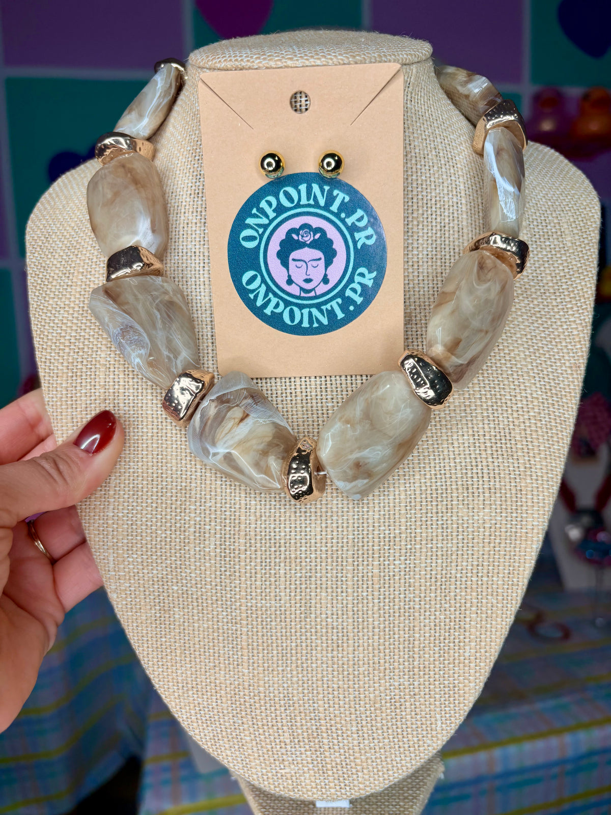 SET ARETES Y COLLAR FALL