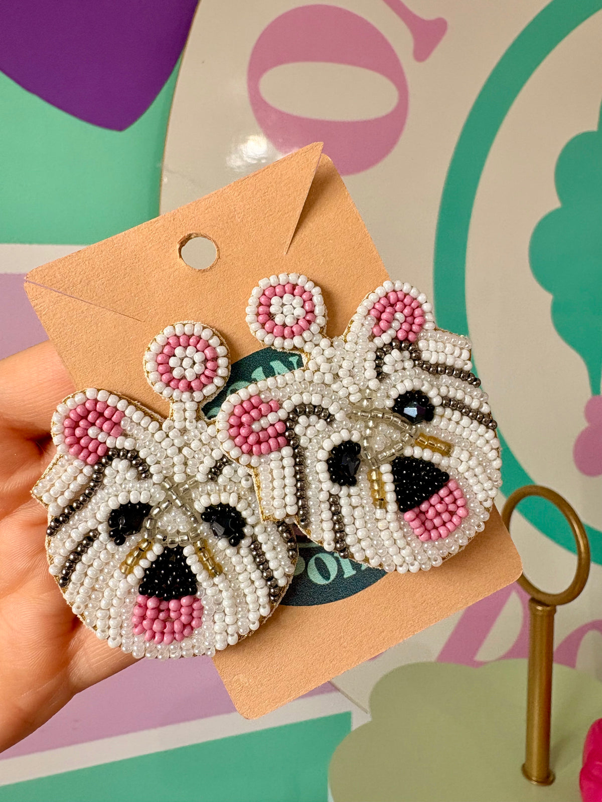 ARETES BEADS DOG