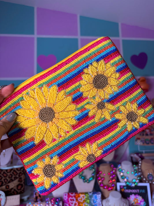 CARTERA CROSSBODY DE GIRASOLES 🌻