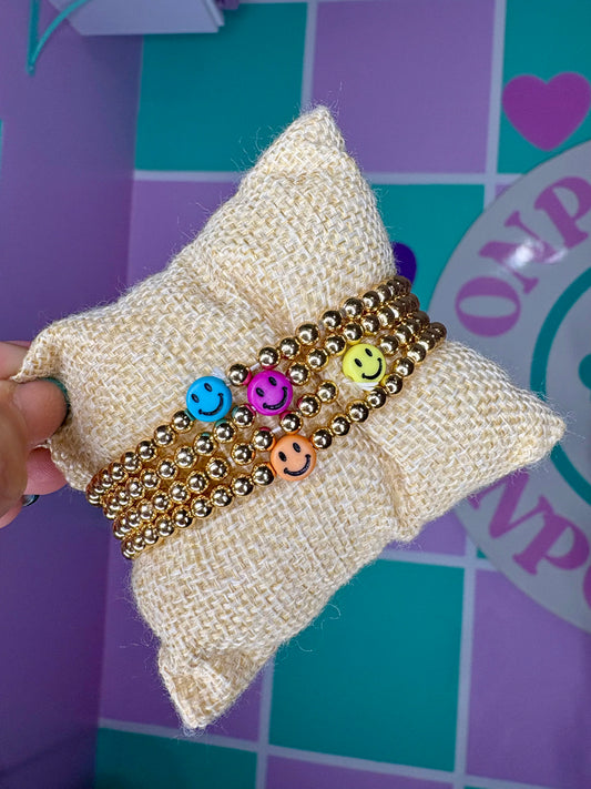 SET PULSERAS ELÁSTICAS HAPPY COLORS