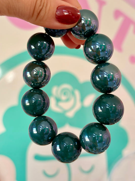 PULSERA MINI BUBBLE ESMERALDA