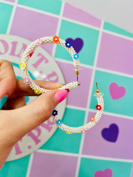 HOOPS FLORES EN BEADS