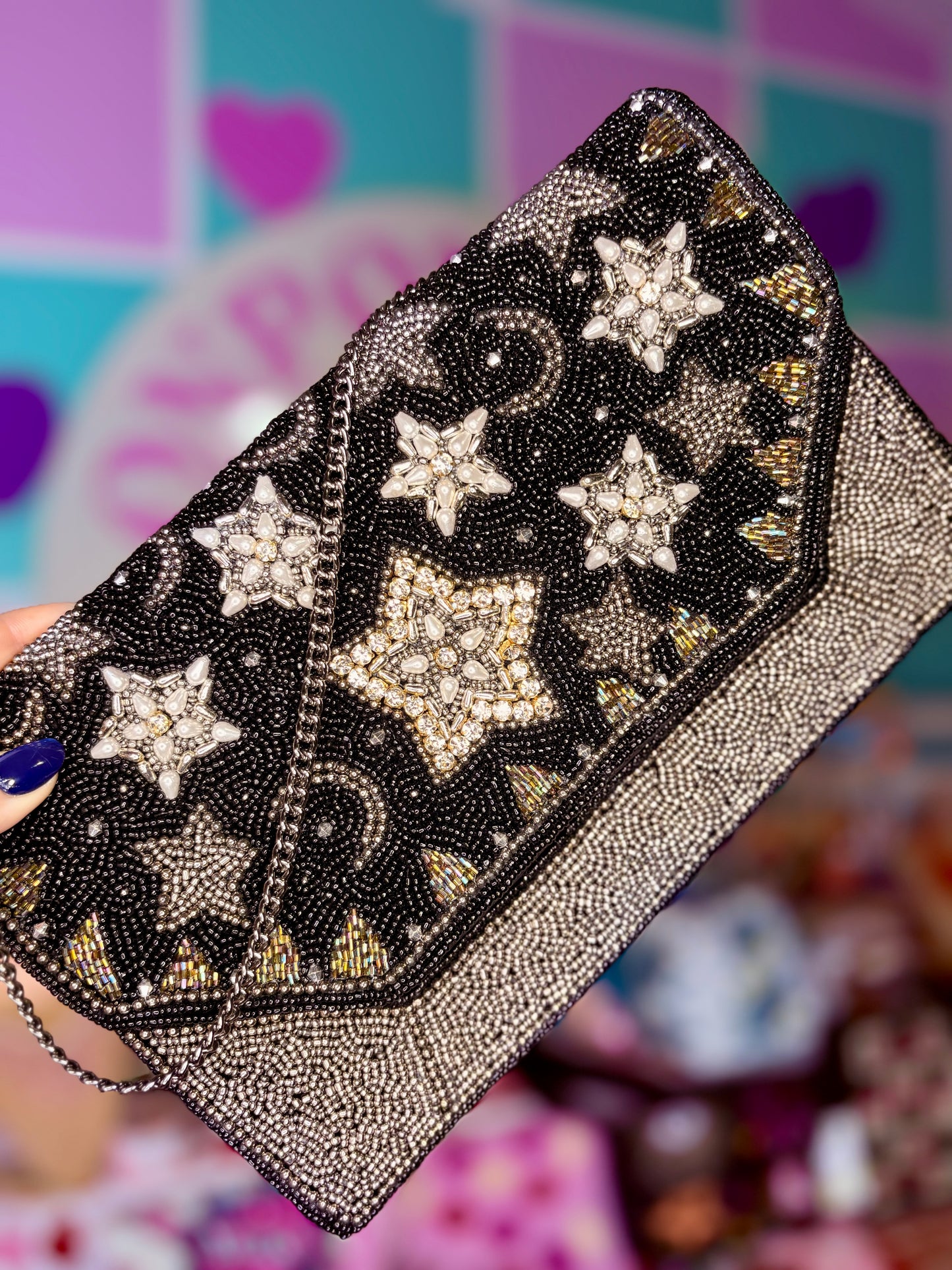 CARTERA LUNA Y ESTRELLAS 🇮🇳