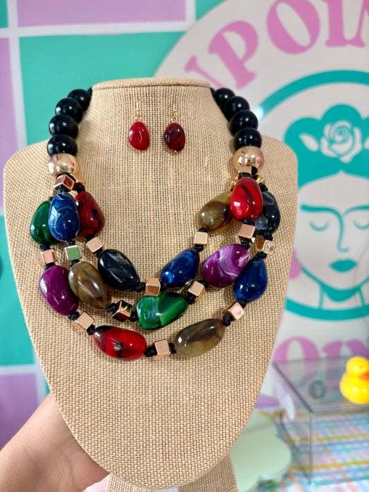 NEW✨ SET ARETES Y COLLAR