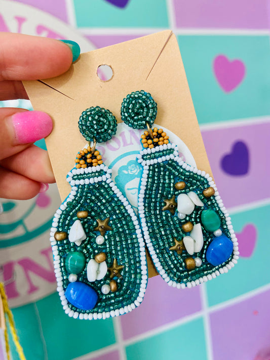 ARETES BOTELLA DEL 🌊 MAR