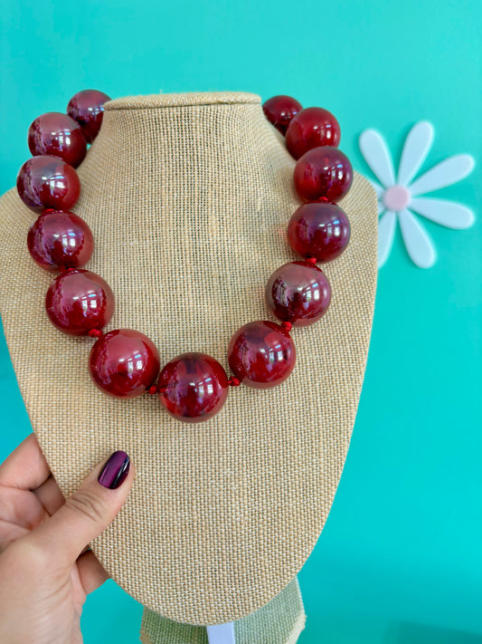 COLLAR BUBBLES ROJO