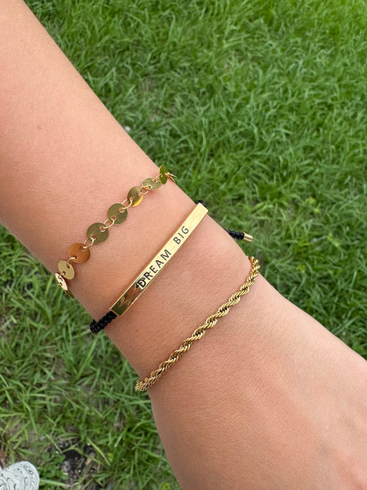 PULSERAS DORADAS EN STEEL