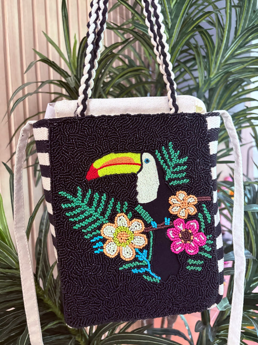 CARTERA DE MANO O CROSSBODY EN BEADS 🌿🌿