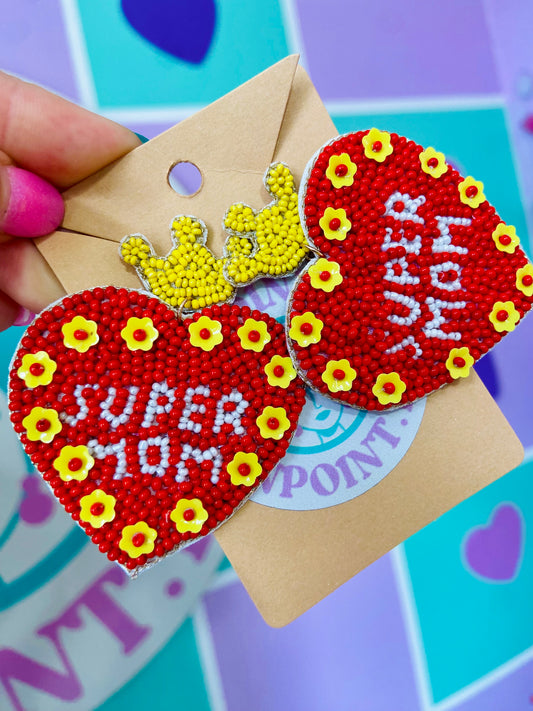 ARETES SÚPER MOM ❤️ 👑