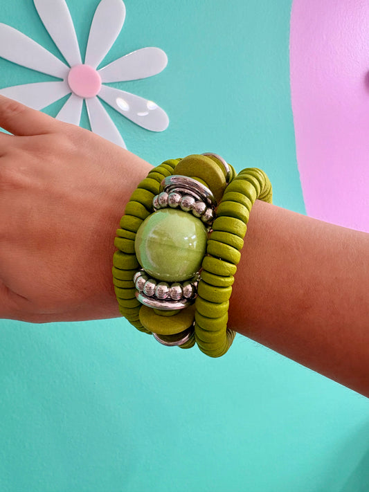 PULSERA BUBBLES VERDE