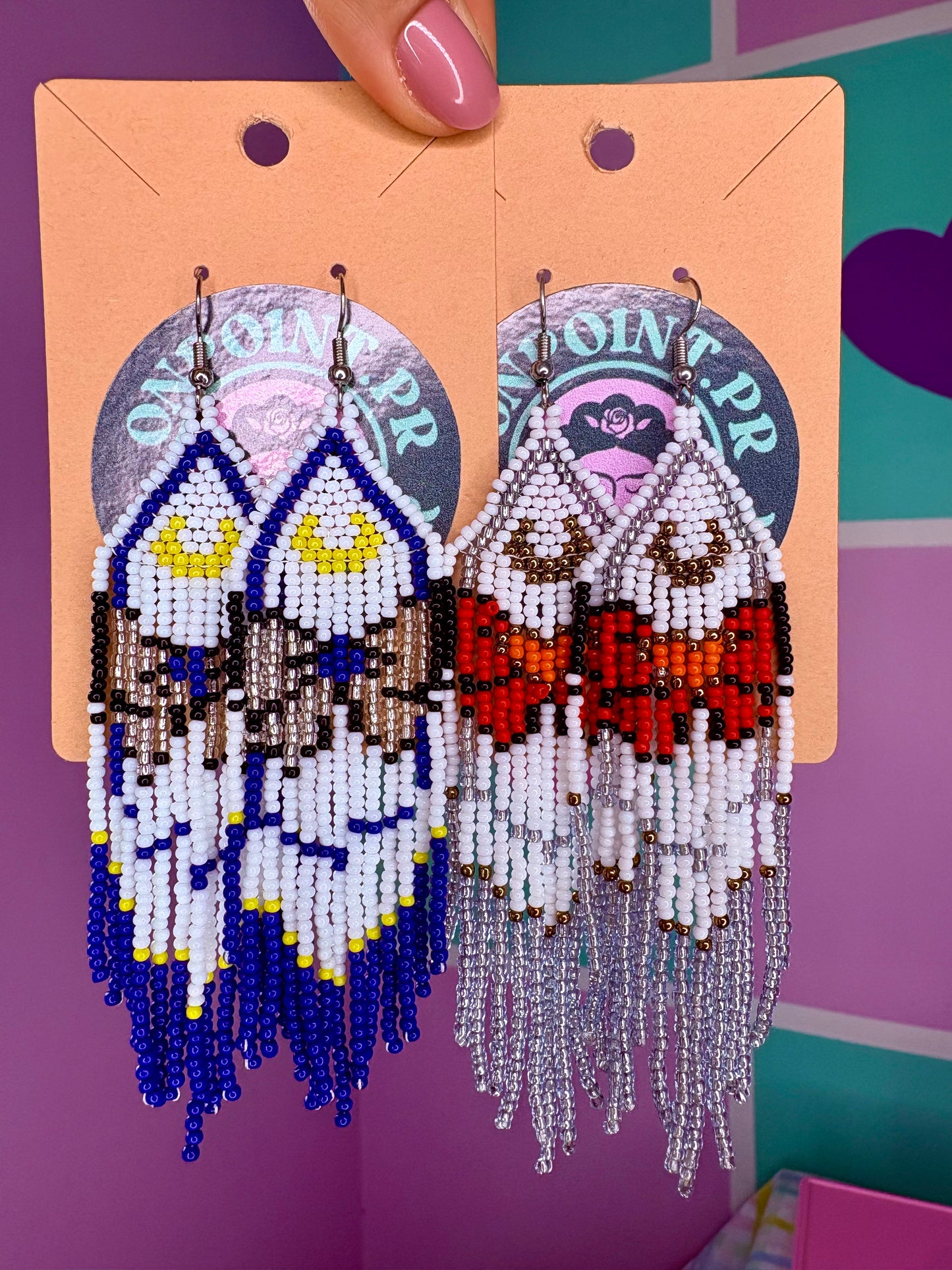 ARETES BOHO LUNA Y MARIPOSA