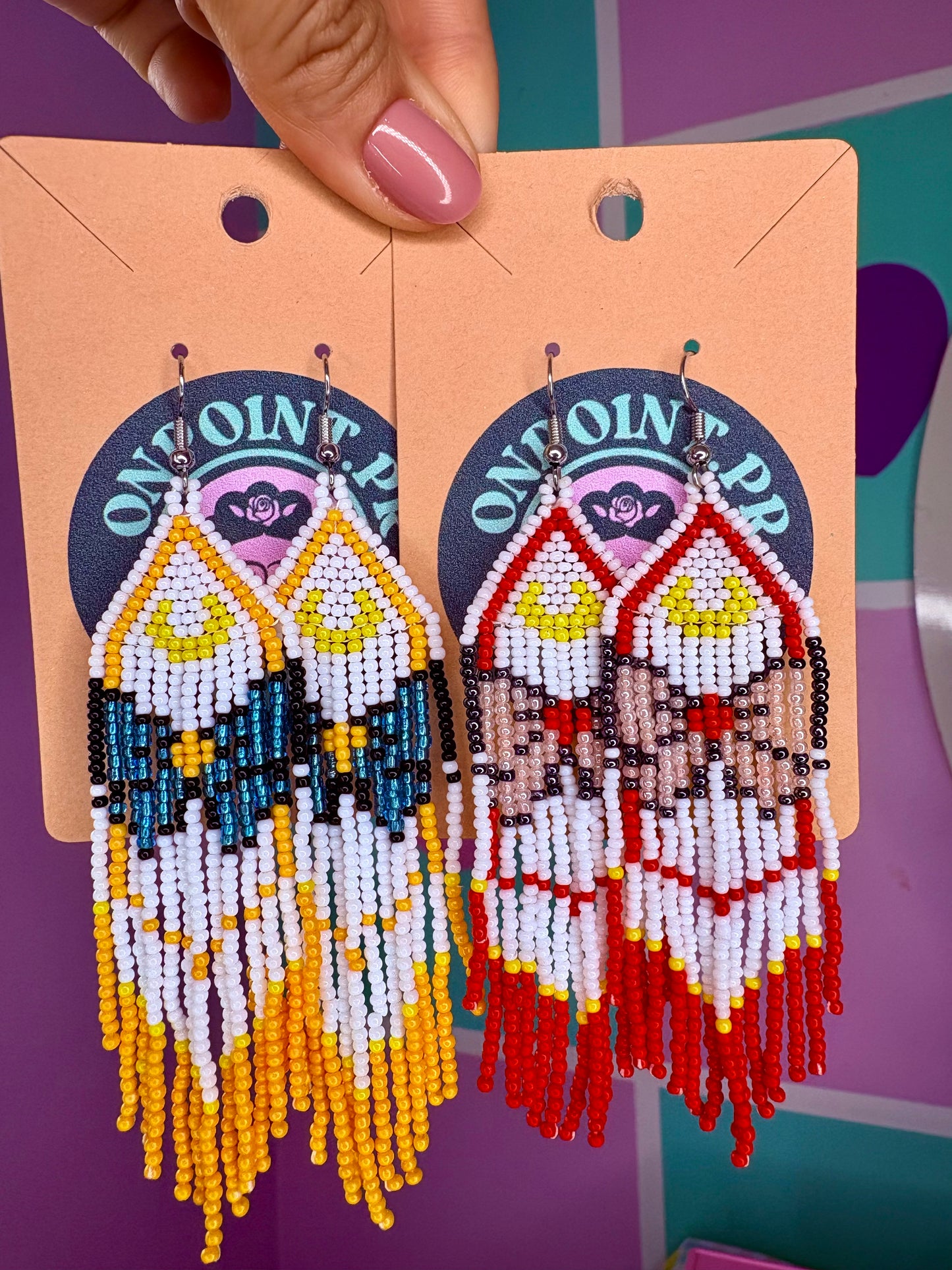 ARETES BOHO LUNA Y MARIPOSA