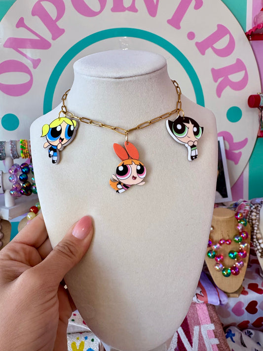 CADENA EN STEEL POWERPUFF GIRLS