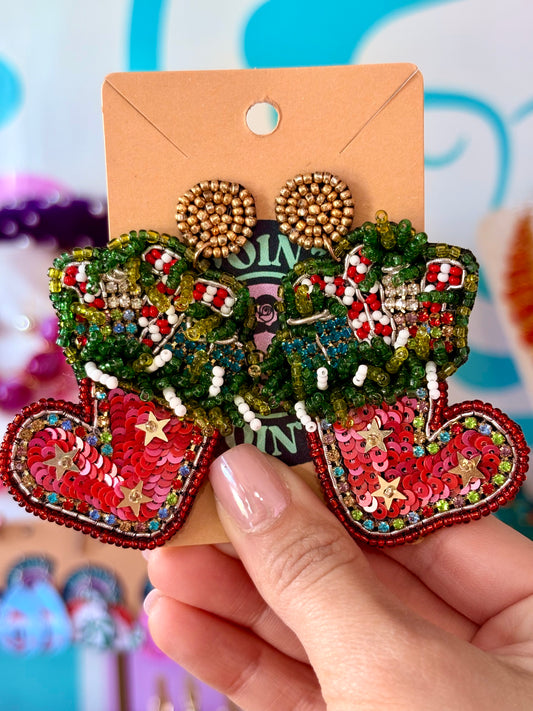 ARETES BOTAS DE NAVIDAD 🎄