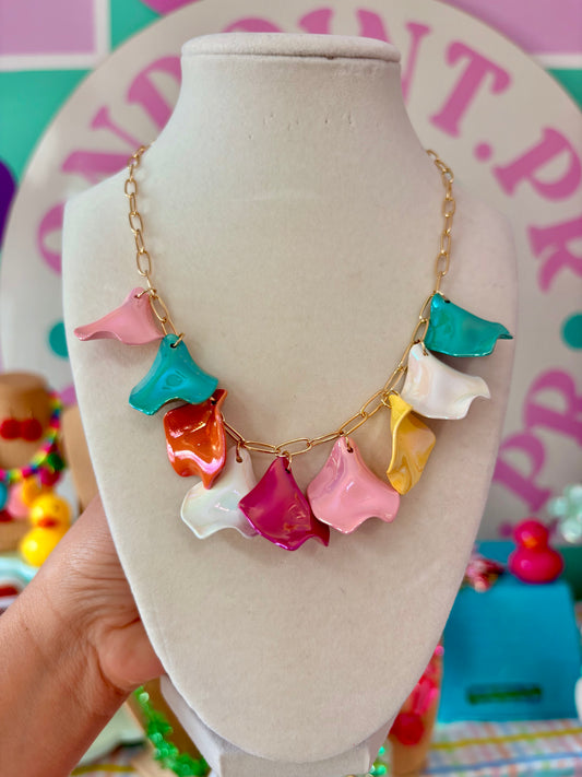 COLLAR HOJAS DE COLORES