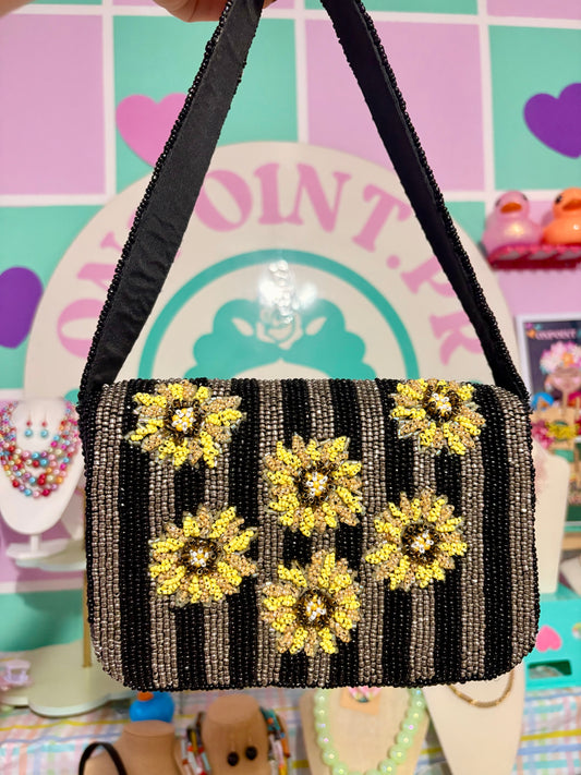 CARTERA EN BEADS DE GIRASOLES 🌻