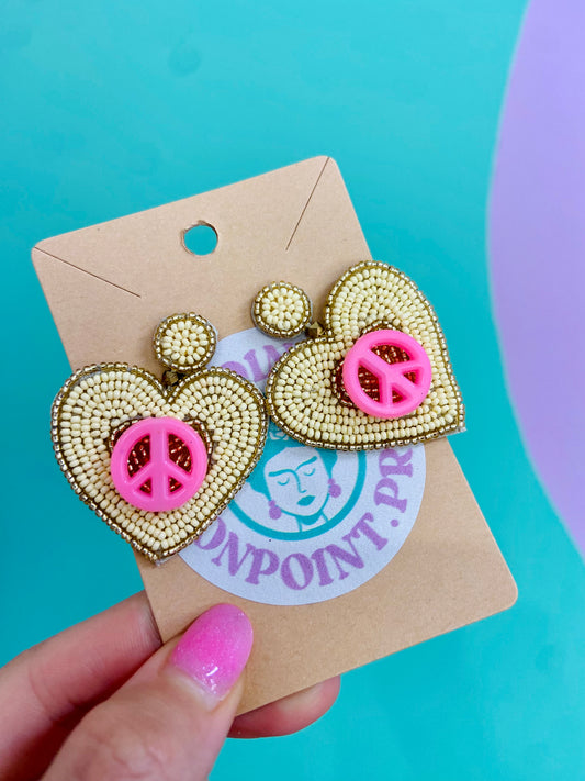 ARETES CORAZÓN 💓 PAZ