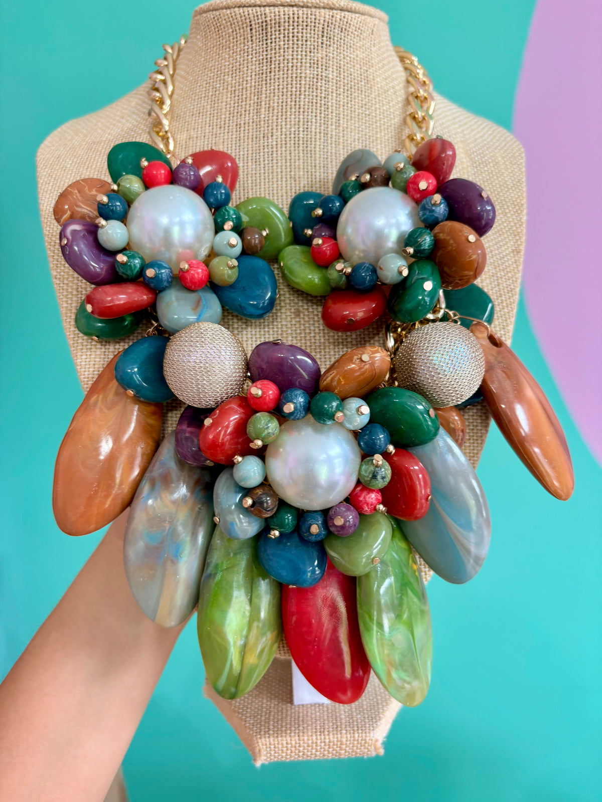 SET ARETES Y COLLAR FLOWERS