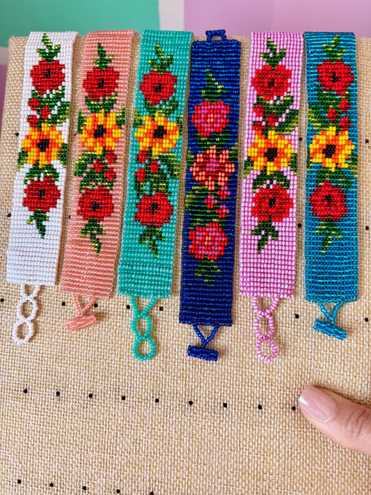 PULSERAS FLORES GUATEMALA