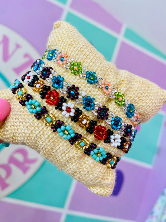 PULSERA FLORES HECHAS EN MEXICO 🇲🇽