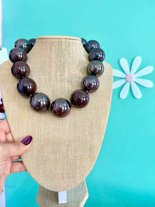 COLLAR BUBBLE MARRON