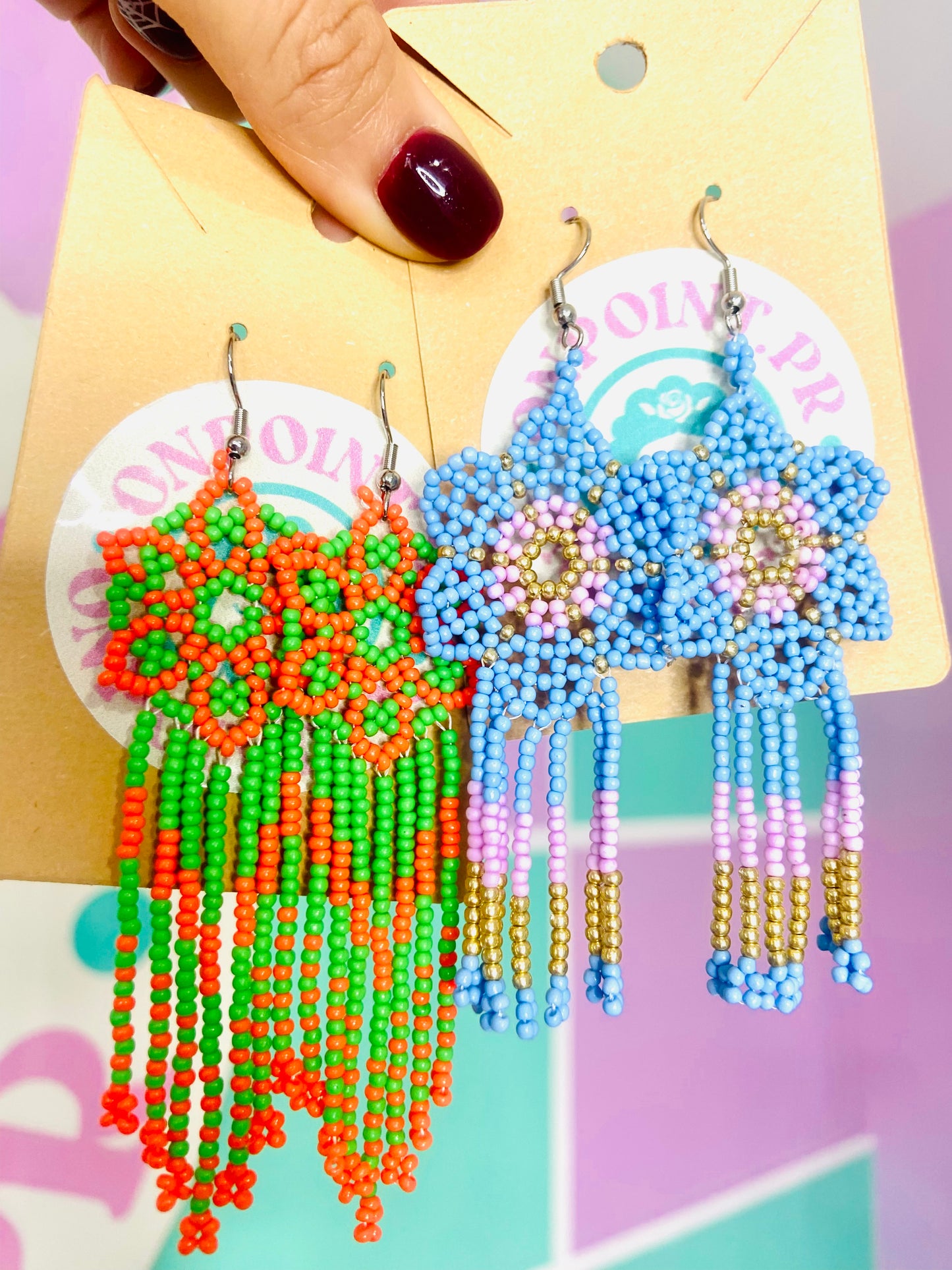 ARETES FLORES BOHO