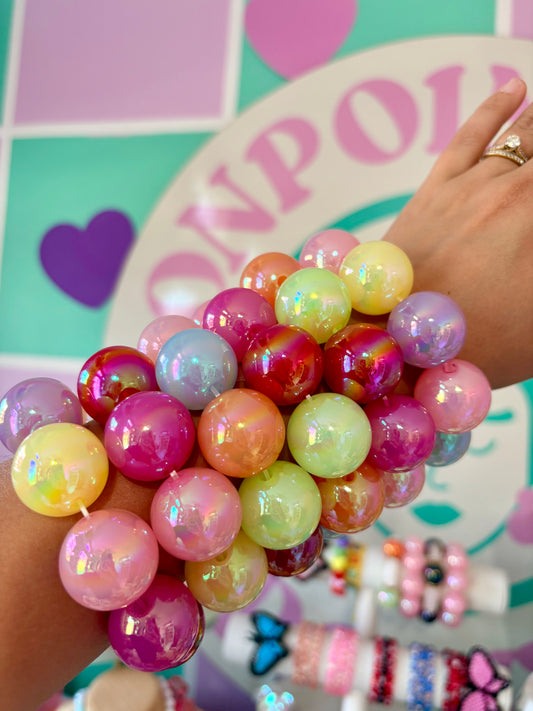 NEW STYLE PULSERA BUBBLES COLORES PASTELES