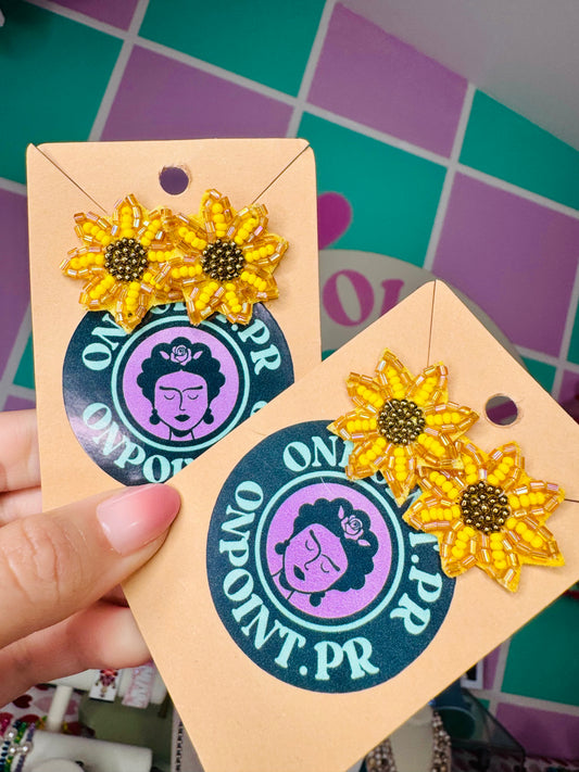 STUDS GIRASOLES 🌻