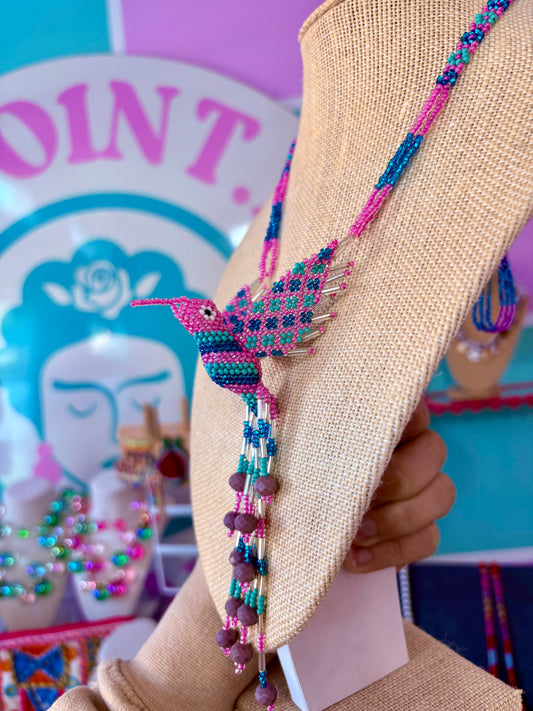 COLLAR PICAFLOR HECHO EN GUATEMALA 🇬🇹